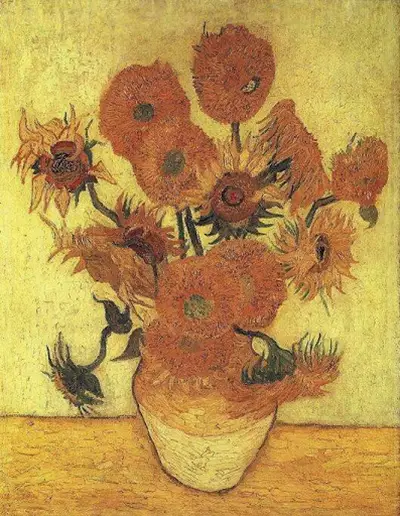 Vase with Fourteen Sunflowers Vincent van Gogh